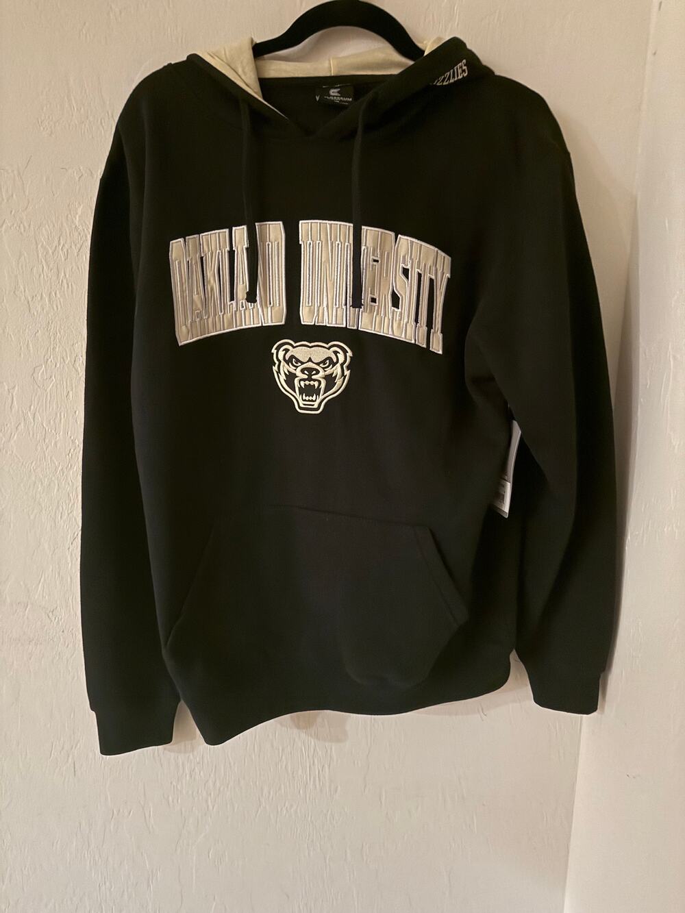 Oakland University Golden Grizzlies Men's Colosseum Hoodie Size Medium -NWT